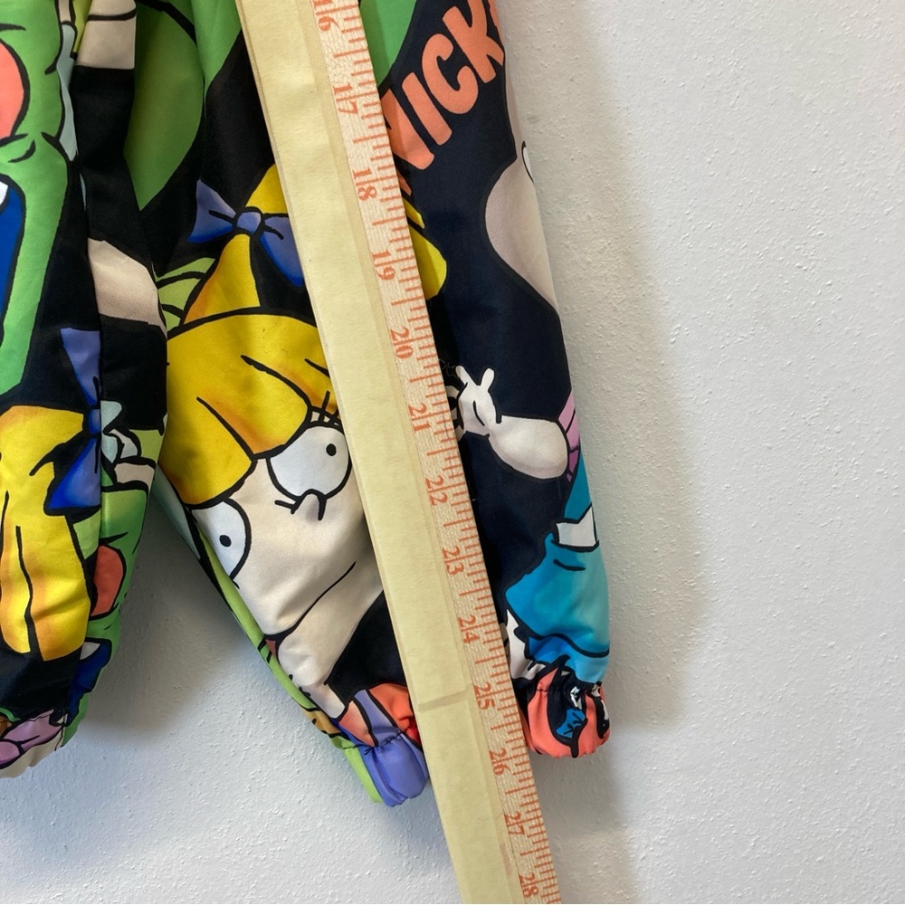 Members Only Rugrats Jacket Mens M Nickelodeon Full Zip Hooded AOP Cartoon - Picture 12 of 16